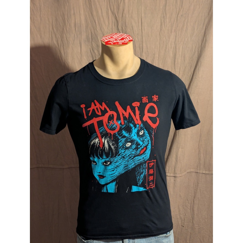 Junji Ito Tomie Graphic Tee Mens Small Black Excellent Horror Manga Anime Shirt